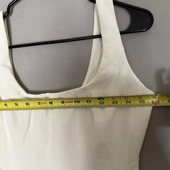 Christian Lacroix Square Neckline Midi Length Dress Extra Small XS Neutral Color - Picture 4 of 7